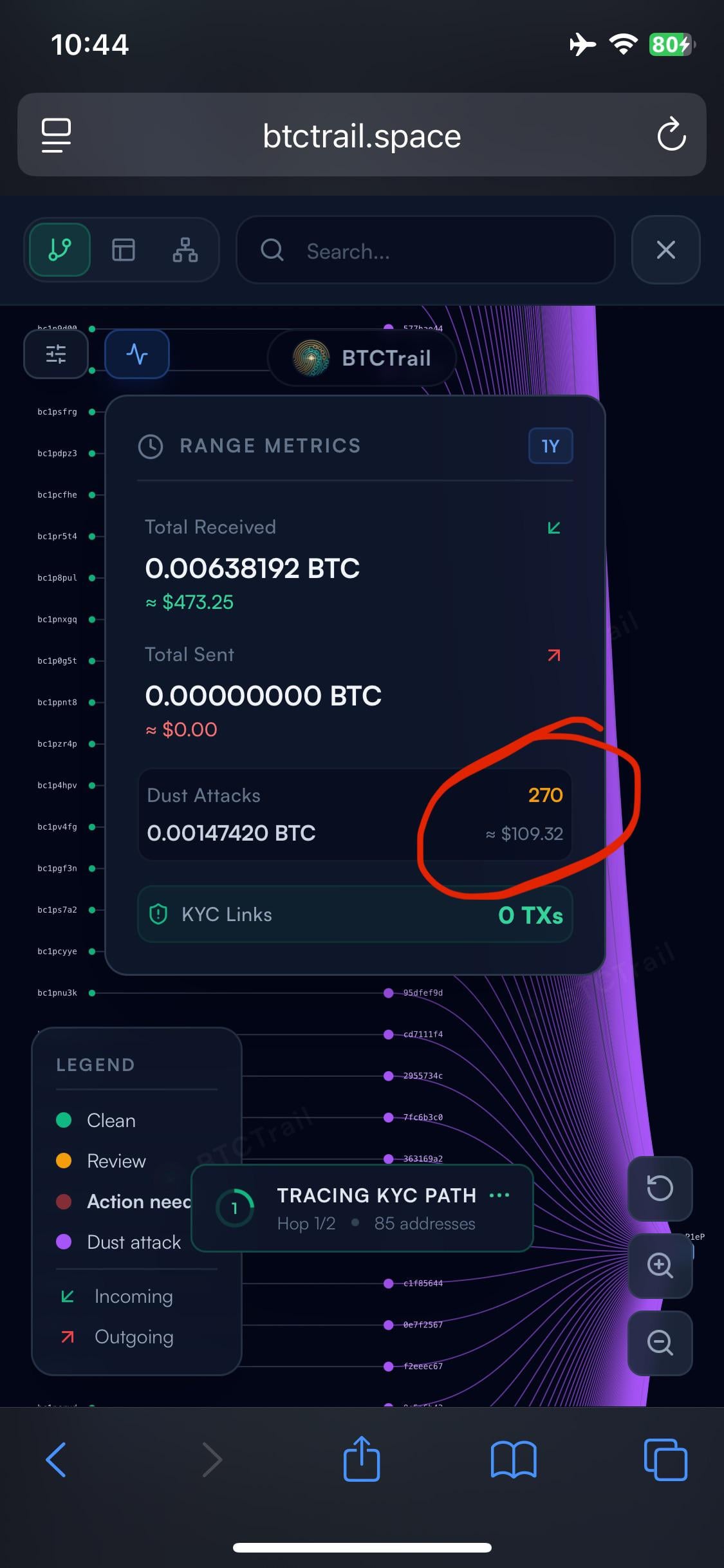 0.0071 btc